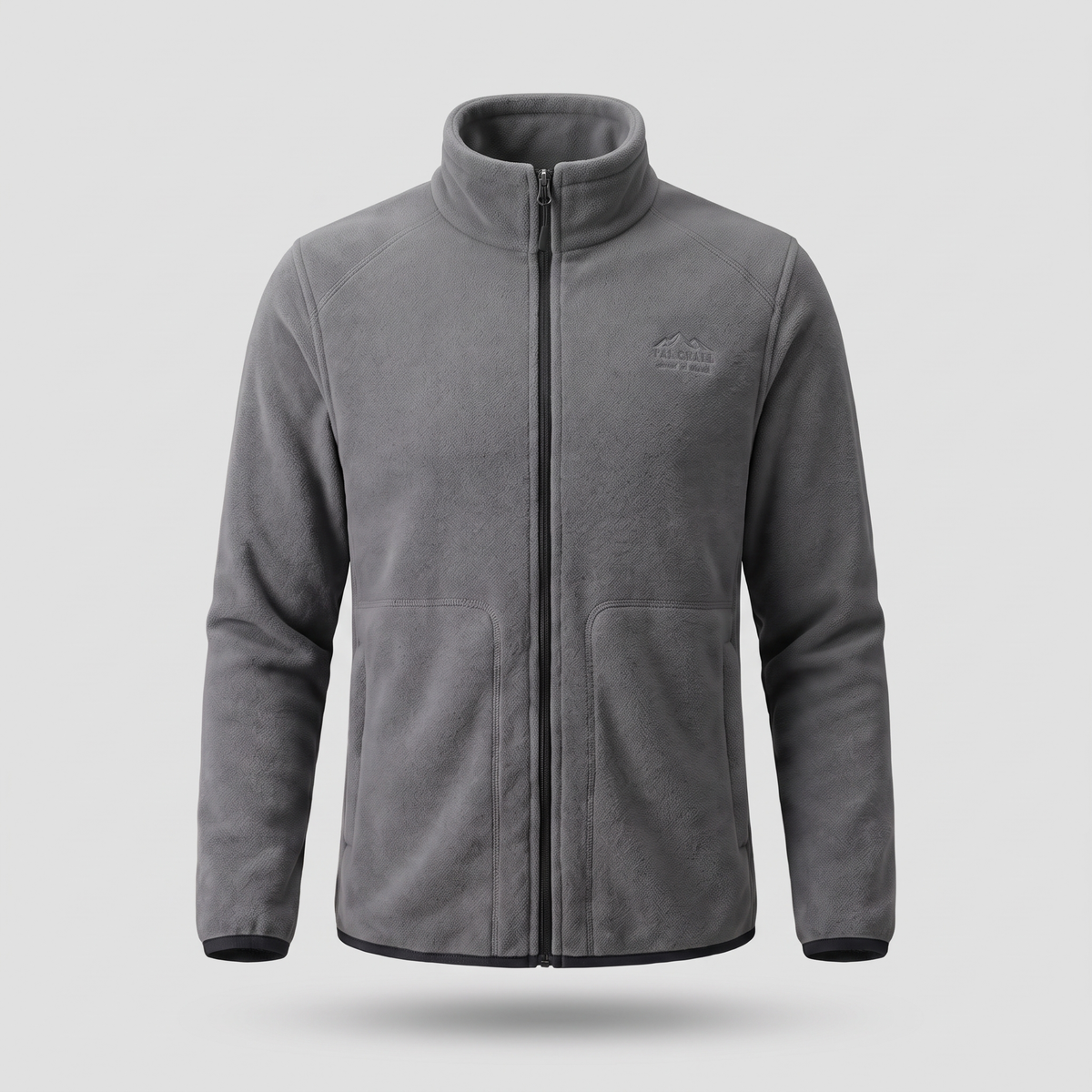 Men’s Full-Zip Fleece Jacket with Stand Collar