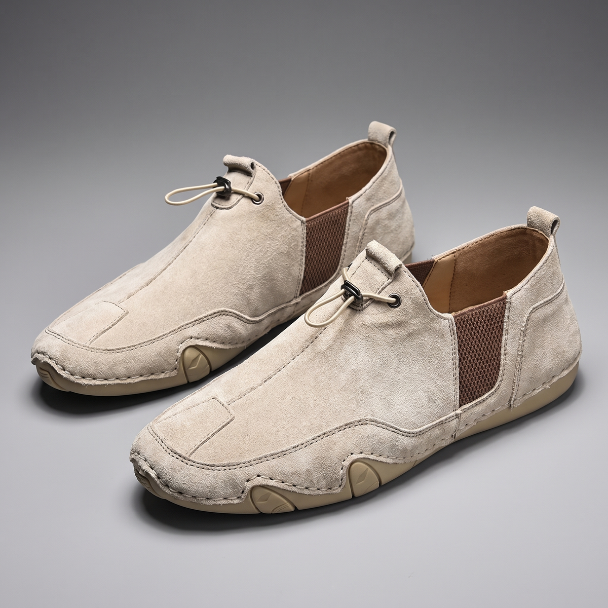 Men’s Faux Suede Slip-On Casual Shoes