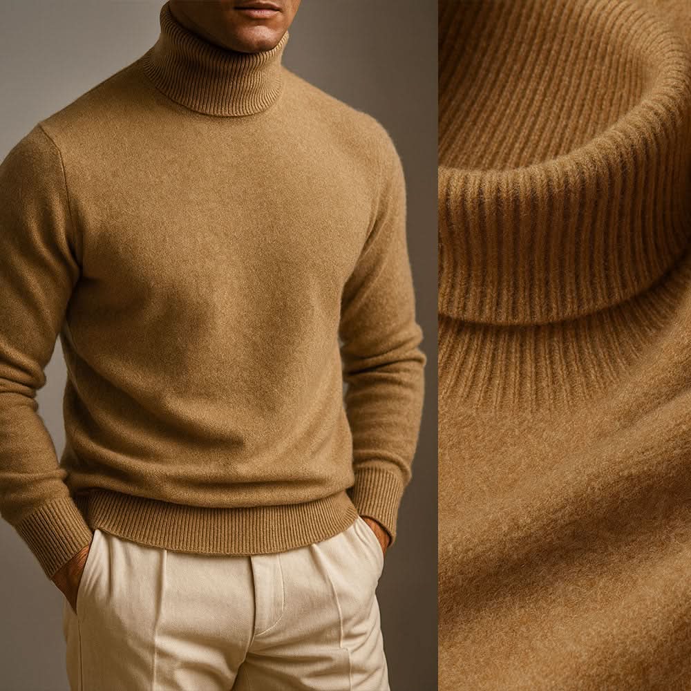 Men’s Classic Soft Knit Turtleneck Sweater