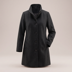 Women’s Funnel Collar Single-Breasted Coat