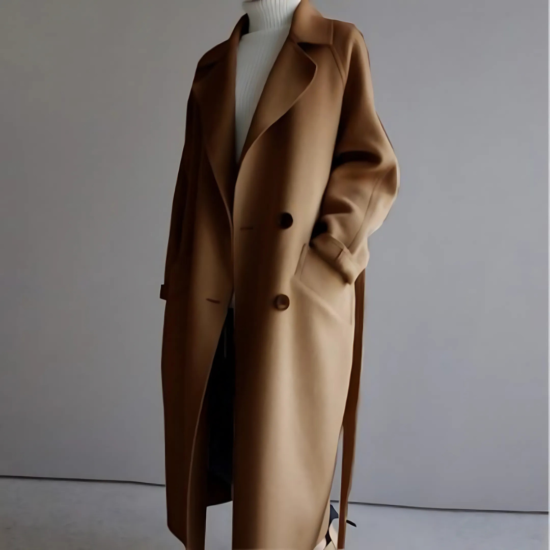 Women’s Oversized Belted Maxi Wrap Coat