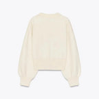 Women's Balloon Sleeve Jewel Button Knit Cardigan
