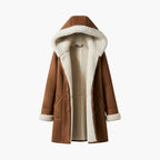 Women’s Faux Sherpa Lined Hooded Toggle Coat