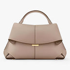 Women’s Pebbled Leather-Look Structured Top Handle Bag
