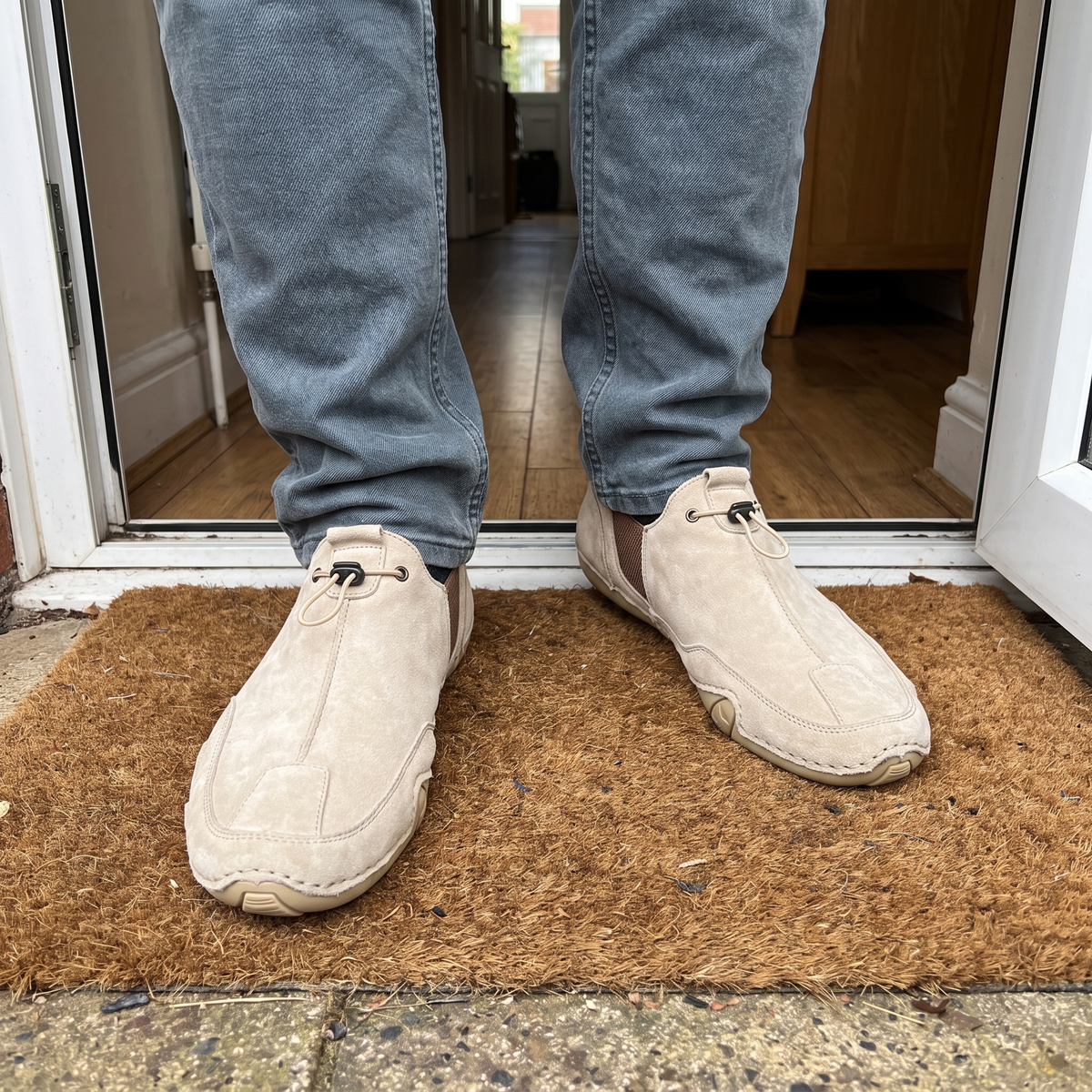 Men’s Faux Suede Slip-On Casual Shoes