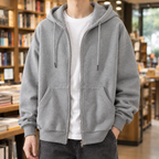 Men’s Oversized Zip-Up Hoodie