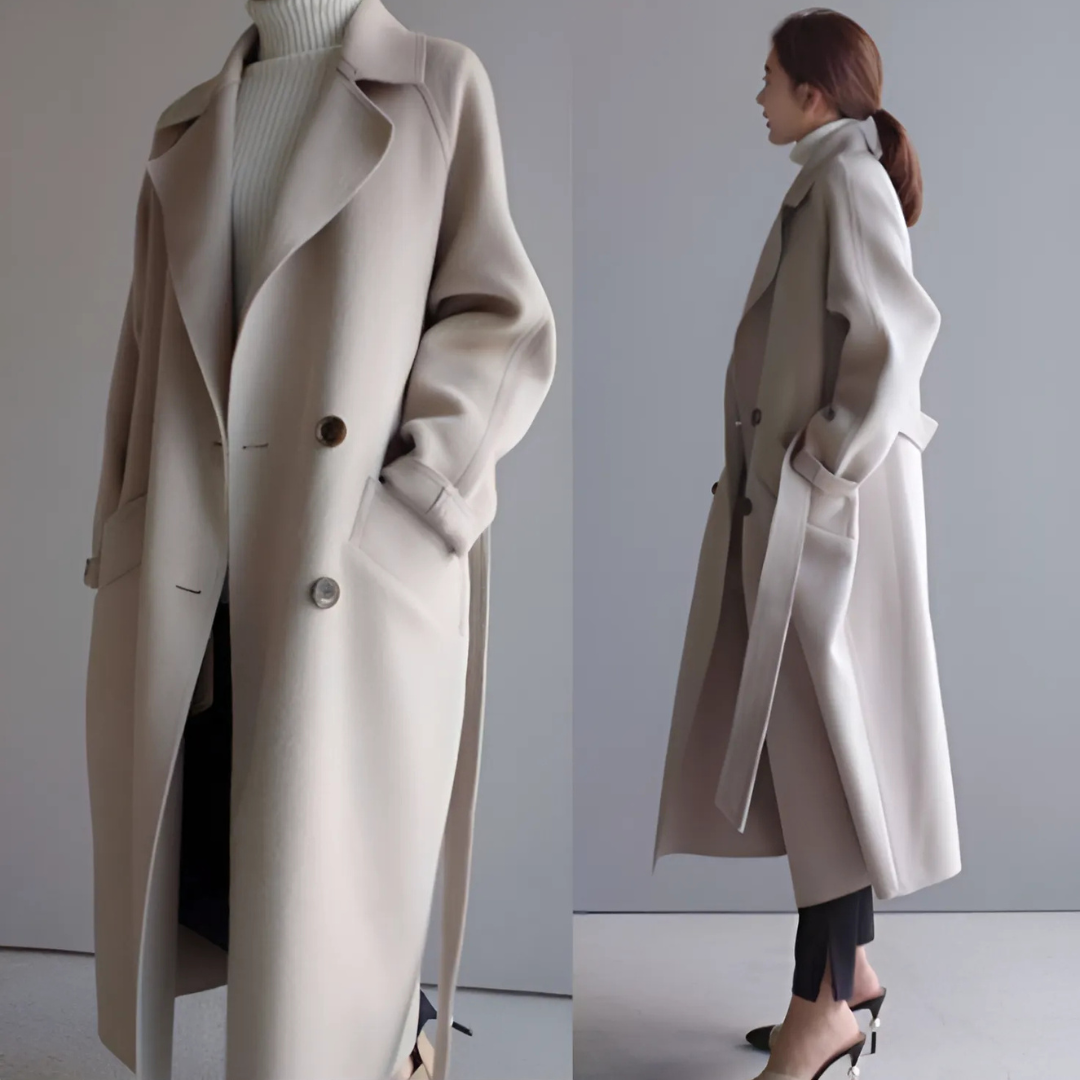 Women’s Oversized Belted Maxi Wrap Coat