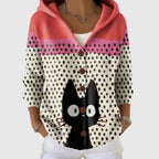 Women's Colorblock V-Neck Button-Front Cardigan