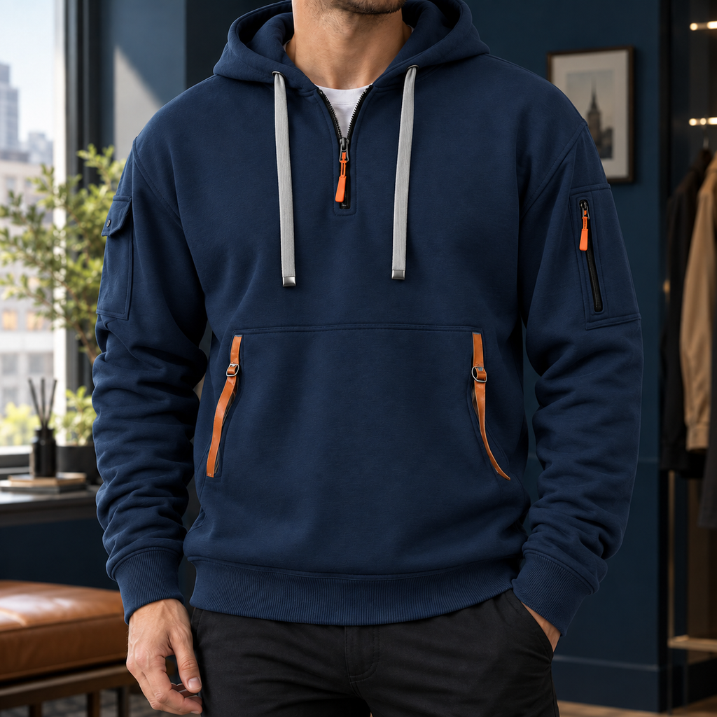 Men’s Quarter-Zip Utility Hoodie