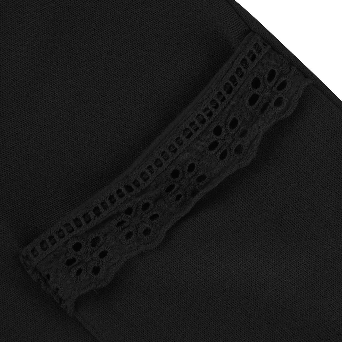 Women’s Lace Trim Long Sleeve Maxi Dress