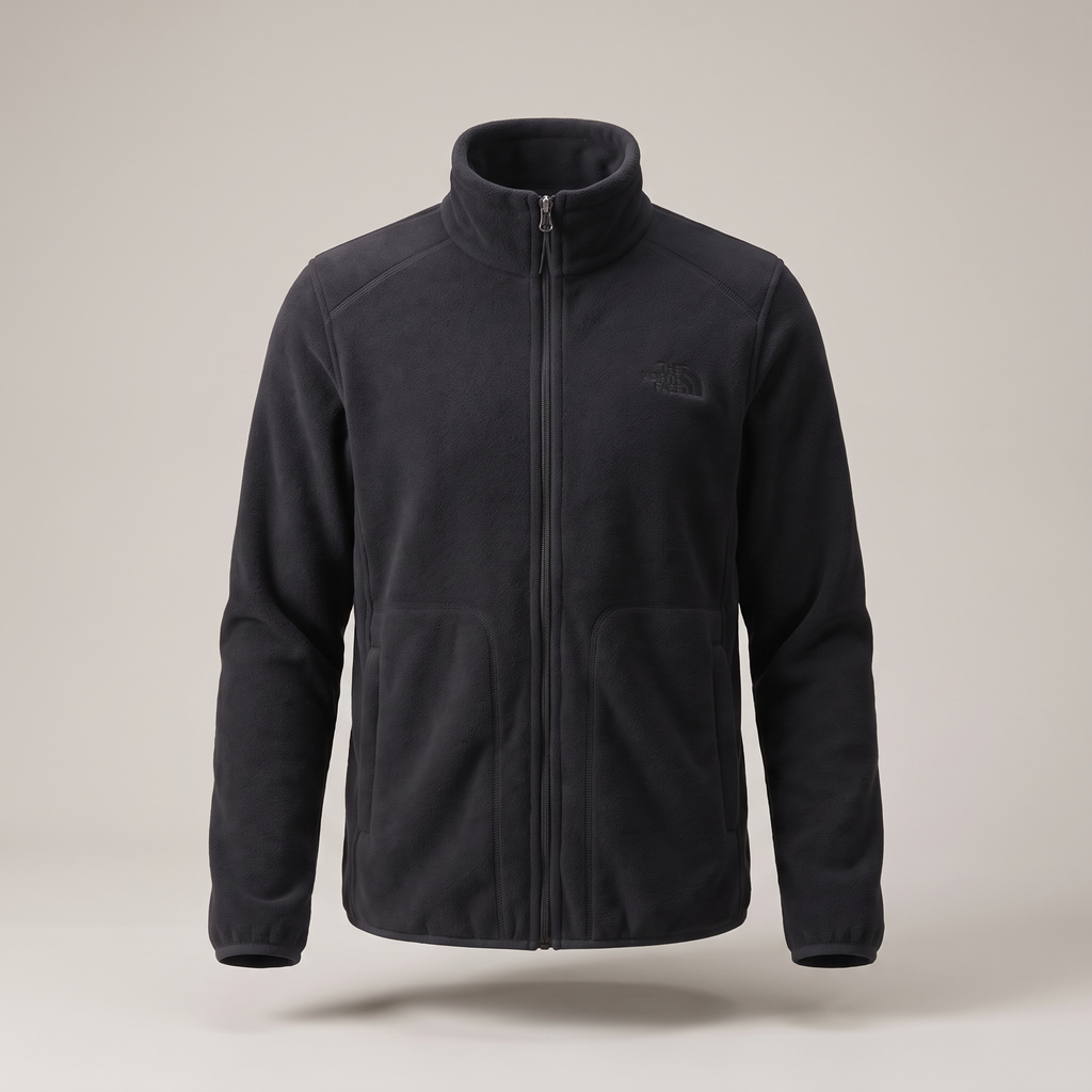 Men’s Full-Zip Fleece Jacket with Stand Collar