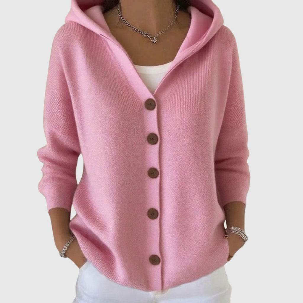 Women's Colorblock V-Neck Button-Front Cardigan