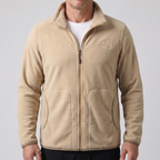 Men’s Full-Zip Fleece Jacket with Stand Collar