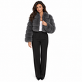 Women’s Cropped Faux Fur Jacket