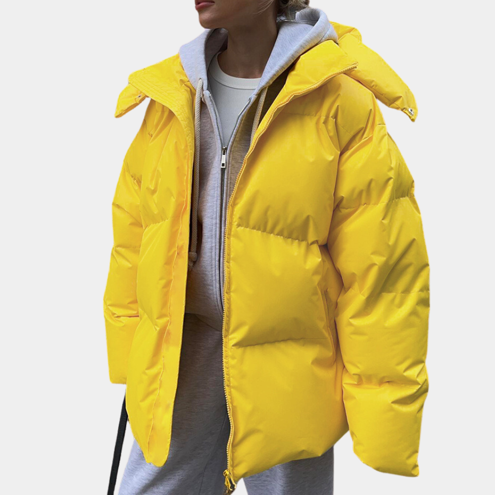 Women’s Oversized Funnel Neck Puffer Jacket