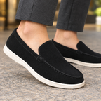 Men’s Faux Suede Slip-On Loafers with Lightweight Sole